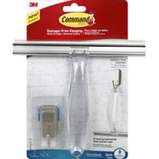 3M Command Hook & Squeegee, Stainless Stell, Bath