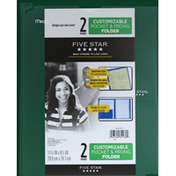 Five Star Folder, Customizable Pocket & Prong, 2 Pocket