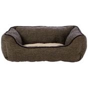 Harmony Nester 24" x 18" Brown Tweed Poly Filled Pet Bed