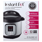 Instant Pot Pressure Cooker, 7-in-1, Mutli-Use Programmable, IP-DUO80 V2, 8 Quart