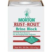 Morton Rust-Rout Salt W/Rust Remover Brine Block