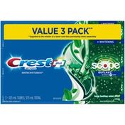 Crest + Scope Outlast Complete Whitening Toothpaste, Mint