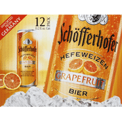 Schöfferhofer Beer, Hefeweizen, Grapefruit, 12 Pack