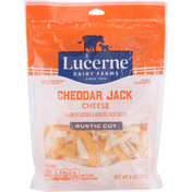 Lucerne Rustic Cut Cheese, Cheddar Jack