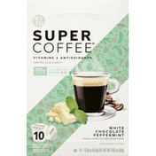 Super Coffee Coffee, Enhanced, White Chocolate Peppermint