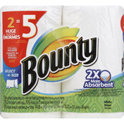 Bounty Paper Towels, Huge Rolls, Select-A-Size, White, 2-Ply
