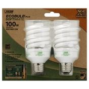 Feit Electric Light Bulb, Soft White, 100 Watts Equivalent, Extra Small