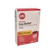 Life Brand Cherry Flavoured Extra Strength Gas Relief Chewable Tablets