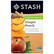 Stash Tea Ginger Peach with Matcha Green Tea