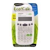 Datexx Eco-Calc Earth Friendly 224 Function 2-Line Display Scientific Calculator