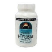 Source Naturals L-tyrosine 500 Mg Free Form Amino Acid Dietary Supplement Tablets