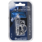 Helping Hand Keychain, LED Glow, Crystal