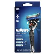 Gillette Proglide Men'S Razor Handle + 3 Blade Refills