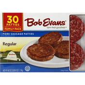 Bob Evans Farms Patties, Pork Sausage, Regular, Family Pack