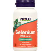 Now Selenium, 200 mcg, Essential Mineral, Capsules