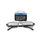Foster Grant 2.00 Diopter Cm Lyden Reading Glasses
