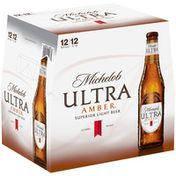 Michelob Ultra Amber Light Beer Bottles