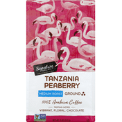 Signature Select Coffee, Ground, Medium Roast, Tanzania Peaberry