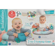 Infantino 2-in-1 Pillow, Tummy Time & Seated Support, Slide & Stack, 0+ Months