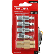 Craftsman NPT Coupler/Plug Kit, Industrial, 5 Piece