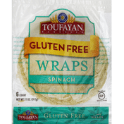 Toufayan Wraps, Gluten Free, Spinach