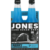 Jones Soda, Cane Sugar, Berry Lemonade Flavor