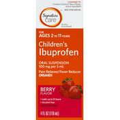 Signature Home Ibuprofen, Children's, Oral Suspension, Berry Flavor