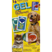 Mello Smello Cards, Gel Cling Valentines, Puppy & Kitty
