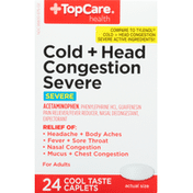 TopCare Cold + Head Congestion Severe, Caplets