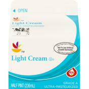 SB Light Cream, Ultra-Pasteurized