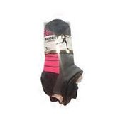Secret Collection Pink White & Black Active No Show Socks With Heel Tab