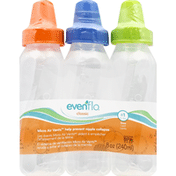 Evenflo Bottles, Slow, Clear, 8 oz, 1 0-3 m