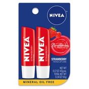 Nivea Strawberry Lip Dual Pack