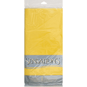 Sensations Tablecover, Plastic Lined, Golden Yellow