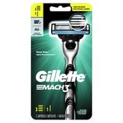Gillette Mach3 Men'S Razor, Handle & 3 Blade Refills
