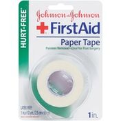 Red Cross® Johnson & Johnson Paper, Non-Irritating Blister Card 1" X 10 Yds. First Aid Tapes Non-Dispenser