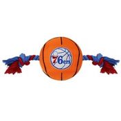 Pets First NBA Philadelphia 76ers Basketball Rope Dog Toy