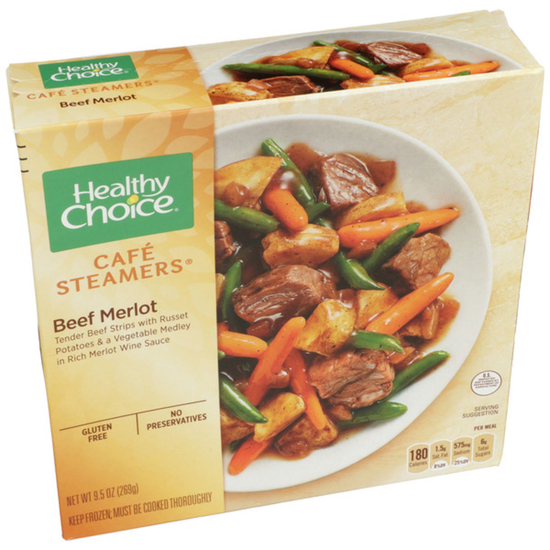 Healthy Choice Cafe Steamers Beef Merlot