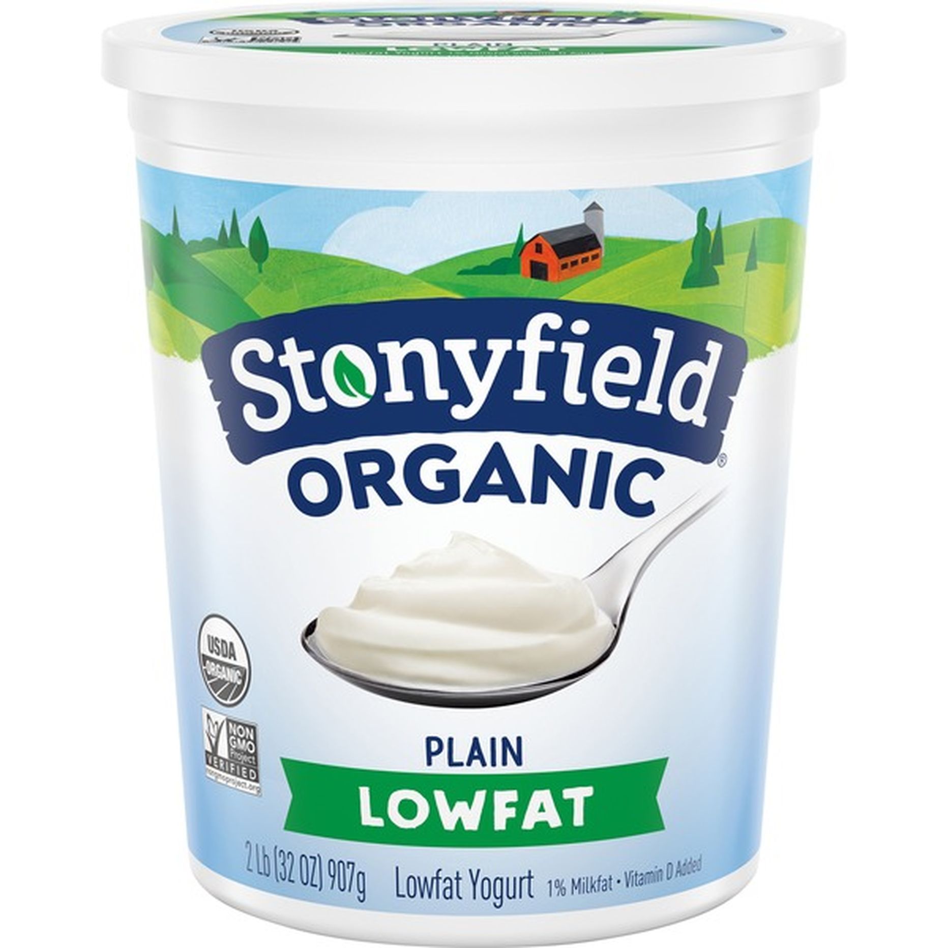Stonyfield Organic Plain Lowfat Yogurt (32 oz) Delivery or Pickup Near