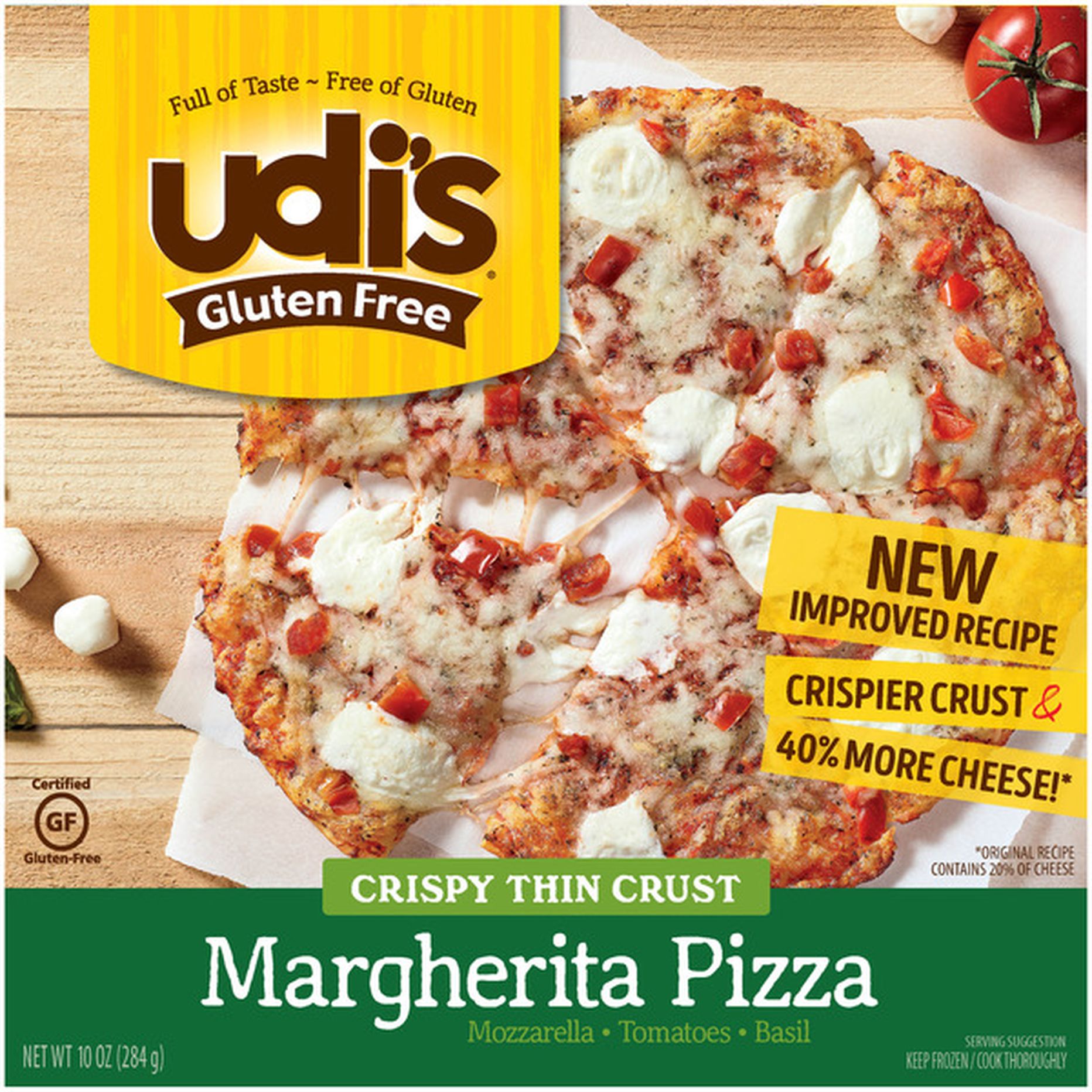 Udi's Gluten Free Crispy Thin Crust Margherita Pizza (10 oz) Delivery