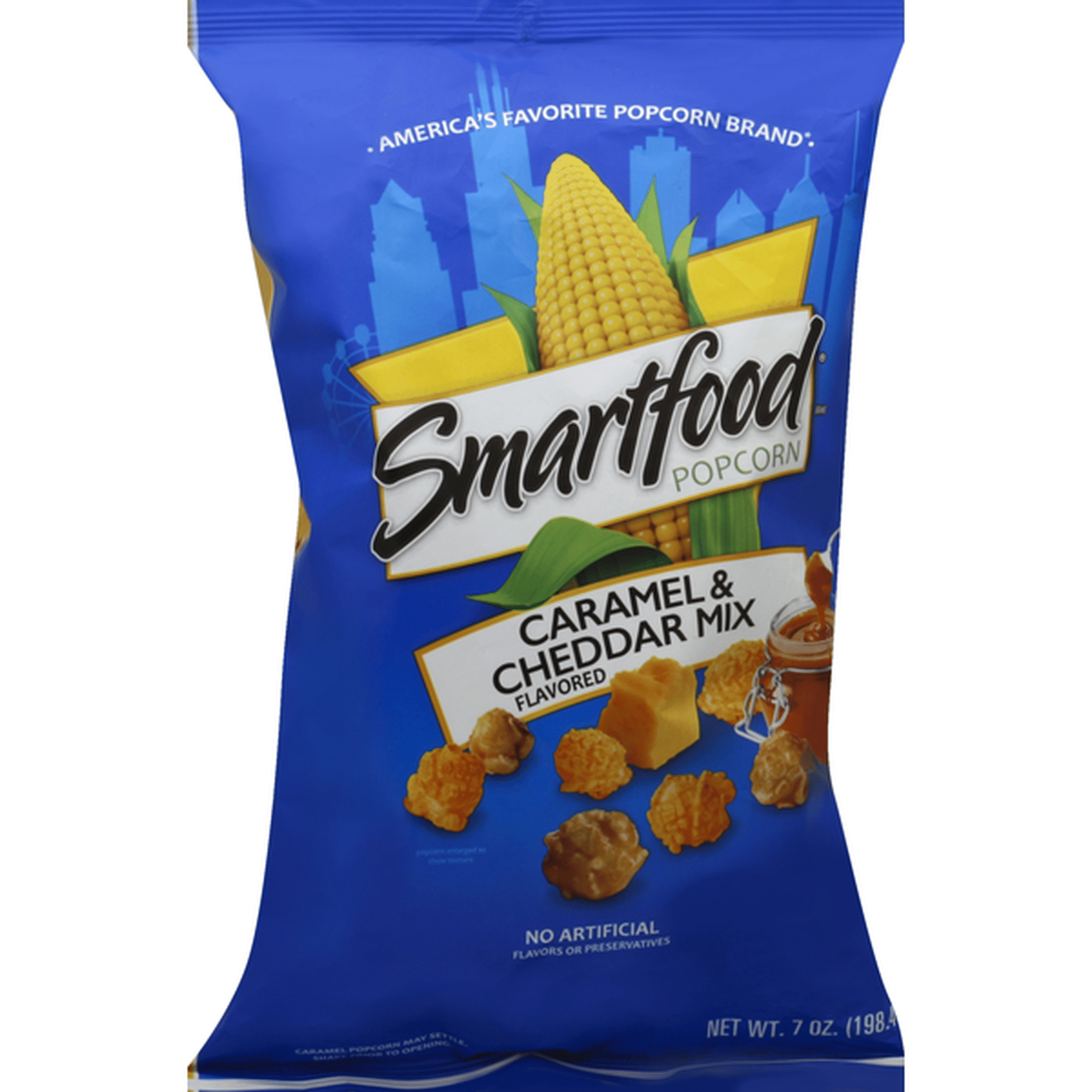 Smartfood caramel and cheddar popcorn