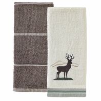 The Big One Stag Mountain 2-Piece Hand Towel Set