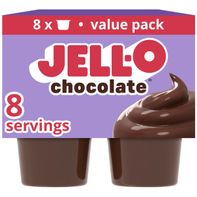 Jell-O Original Chocolate Refrigerated Pudding Cup Snacks Value Pack
