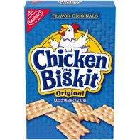 CHICKEN IN A BISKIT Original Baked Snack Crackers, Lunch Snacks