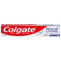 Colgate Fluoride Toothpaste Baking Soda & Peroxide Whitening Brisk Mint