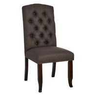 Amina Dining Chair, Charcoal Grey