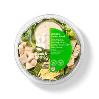Good & Gather Chicken Caesar Romaine Lettuce Grilled White-meat Chicken Shredded Parmesan Cheese & Crunchy Croutons With Caesar Dressing Salad