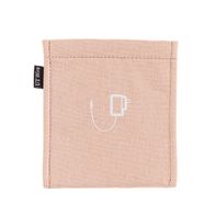 UT Wire Charger Accessory Pocket - Blush Pink - 4-1/4" x 5" H