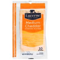 Lucerne Medium Cheddar Cheese Slices