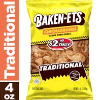 Baken-ets Chicharrones Fried Pork Skins Traditional 4 Oz